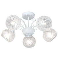CHANDELIER-CH251/5 MATT WHITE