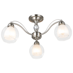Bright Star CH252/3-Light Satin Chrome Chandelier