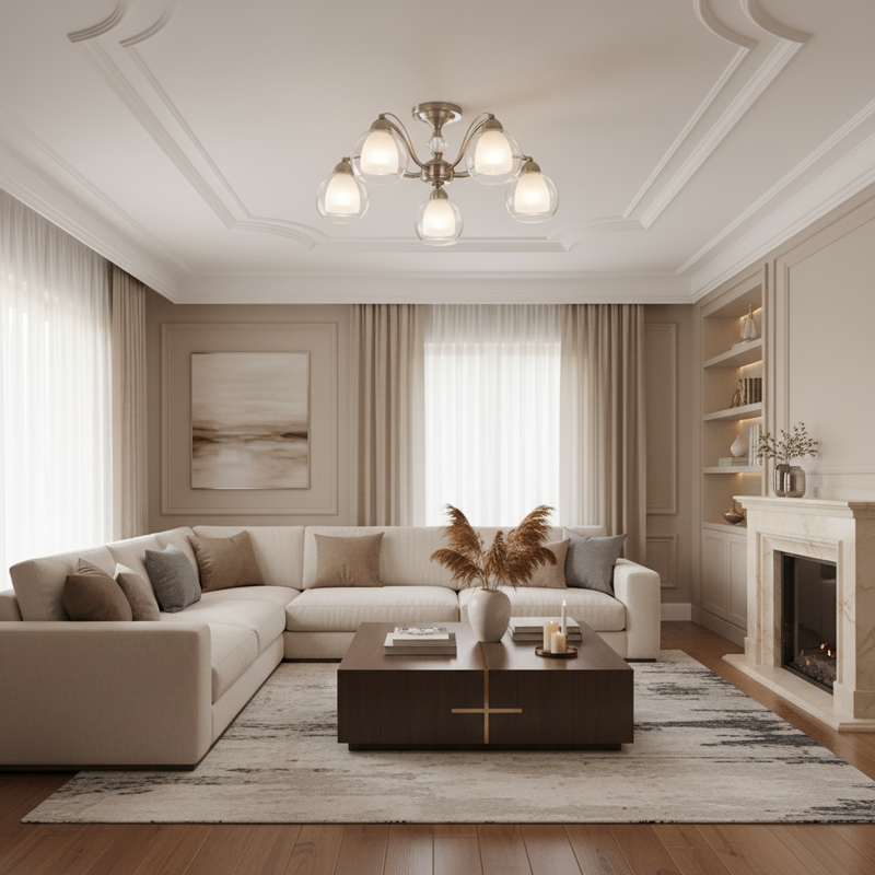 CHANDELIER-CH252/5 SATIN
