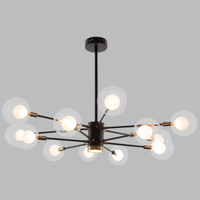 CHANDELIER-CH254/112 BLACK/GOLD
