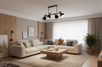 CHANDELIER LIGHT-CH259/4 BLACK