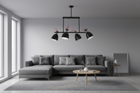 CHANDELIER LIGHT-CH259/4 BLACK