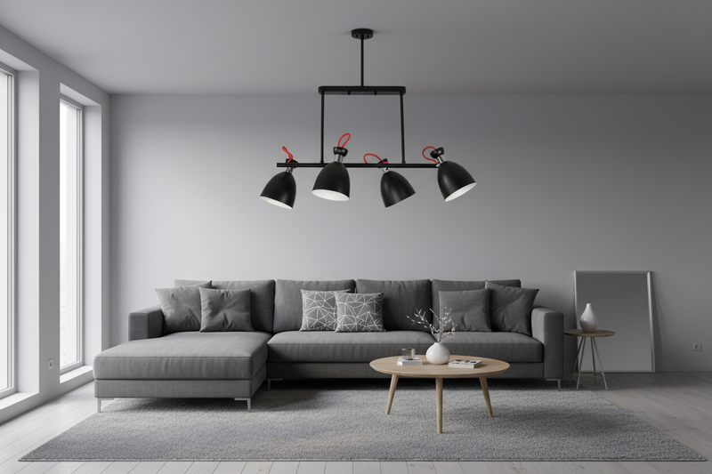 CHANDELIER LIGHT-CH259/4 BLACK
