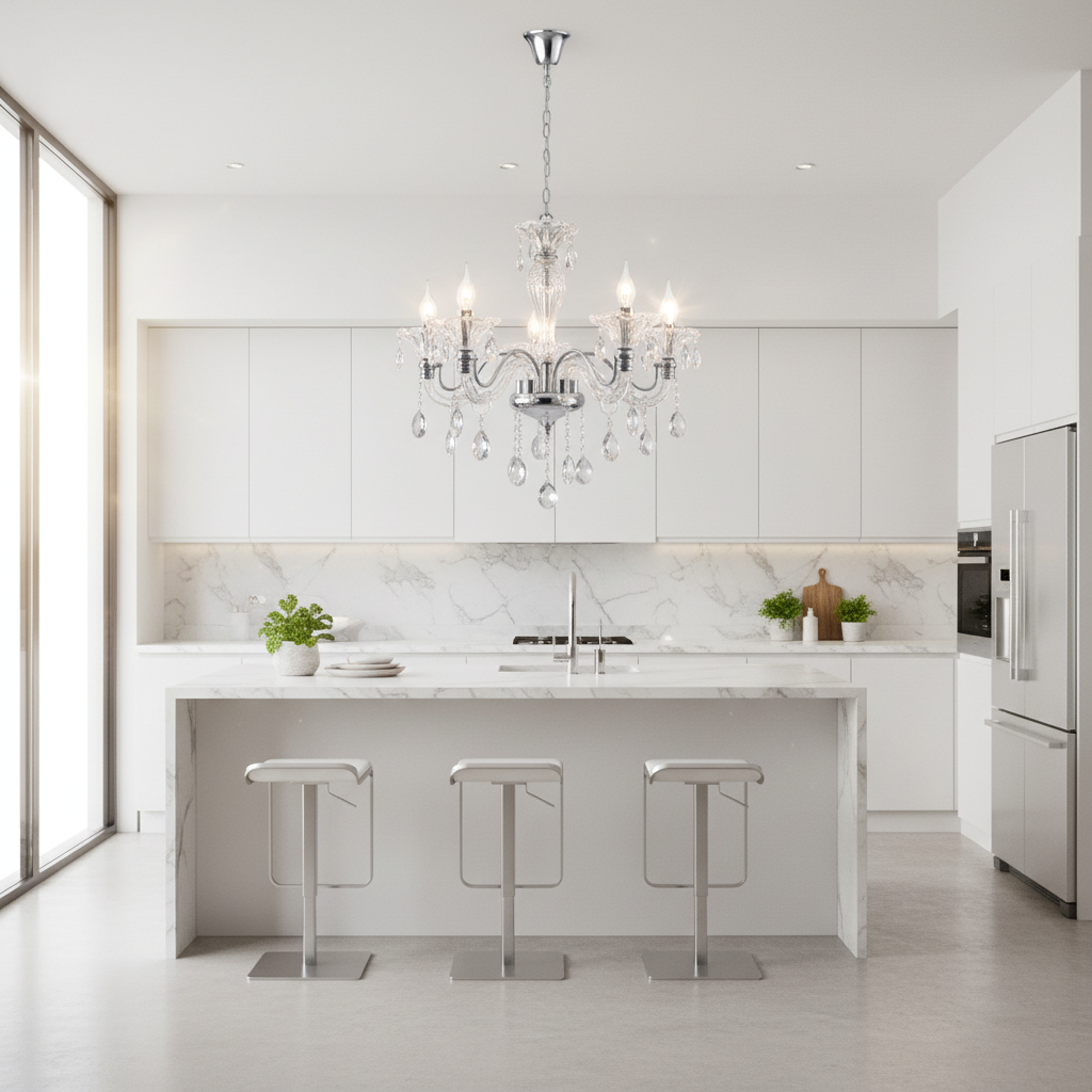 CHANDELIER-CH266/5 CRYSTAL