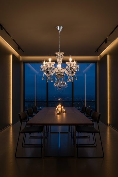CHANDELIER-CH266/5 CRYSTAL