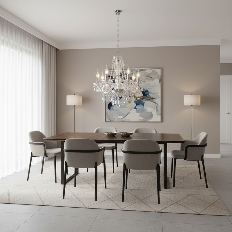 CHANDELIER LIGHT-CH3054/6 CRYSTAL