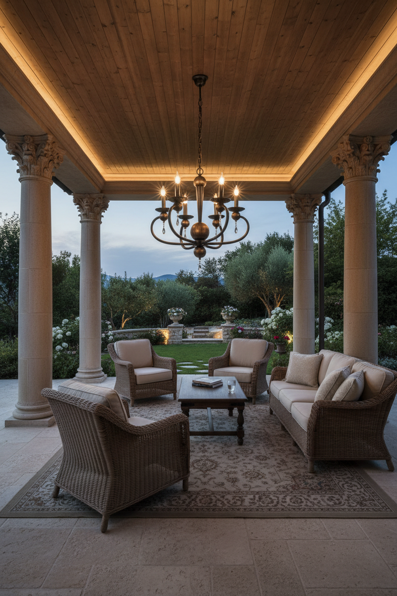 CHANDELIER-CH3063/6 BLACK GOLD