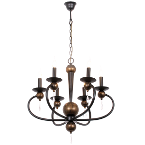 CHANDELIER-CH3063/6 BLACK GOLD