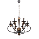 Pendent Light CH3063/6 BK/GD