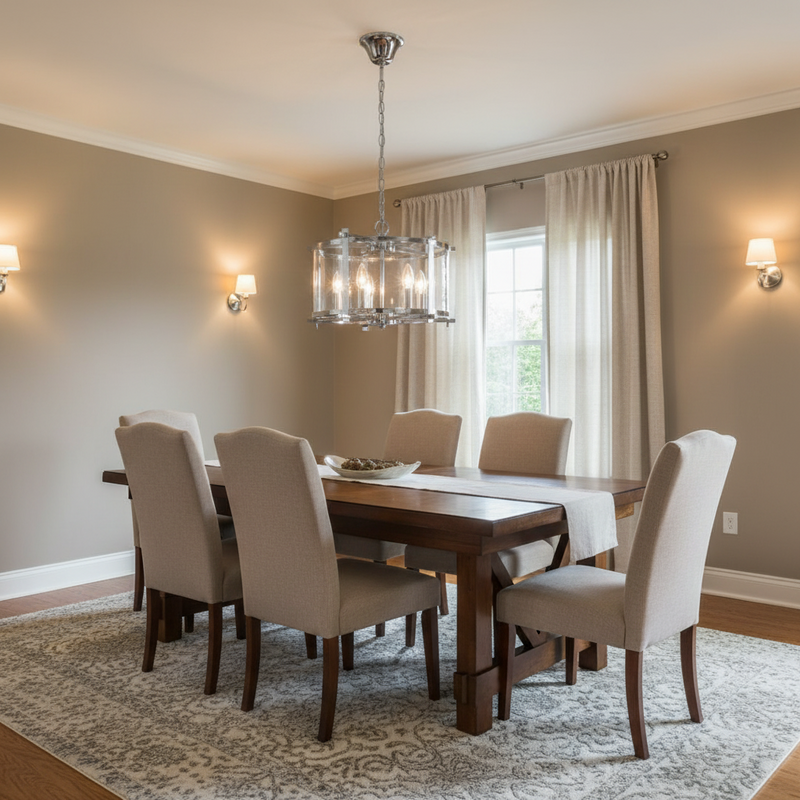 CHANDELIER-CH340/4 CHROME