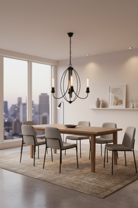 CHANDELIER-CH342/5 BLACK
