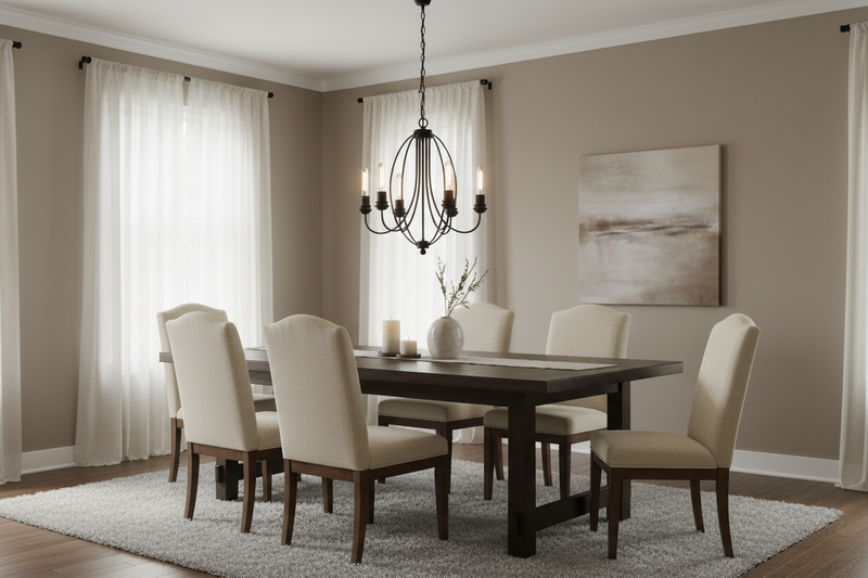 CHANDELIER-CH342/5 BLACK