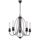 CHANDELIER-CH342/5 BLACK