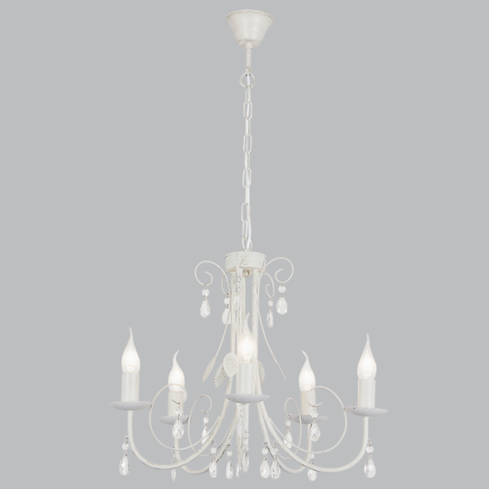 CHANDELIER LIGHT-CH360/5 FOSSIL WHITE