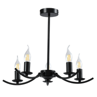 CHANDELIER-CH395/5 BLACK