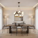 CHANDELIER-CH397/12 GUN METAL