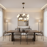 CHANDELIER-CH397/12 GUN METAL