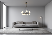 CHANDELIER-CH397/12 GUN METAL