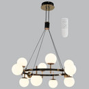 CHANDELIER-CH397/12 GUN METAL