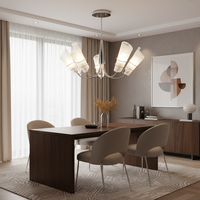 CHANDELIER-CH445/5 CHROME