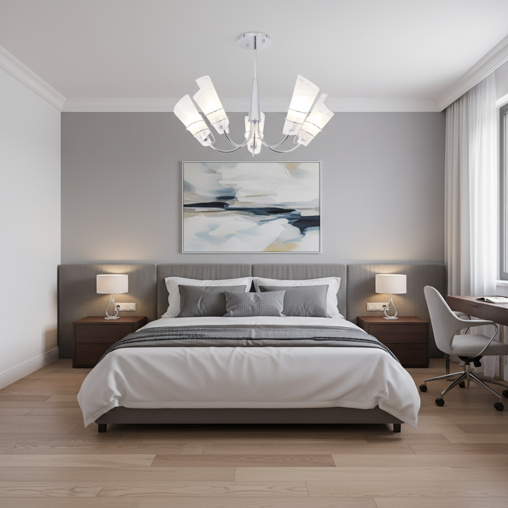 CHANDELIER-CH445/5 CHROME