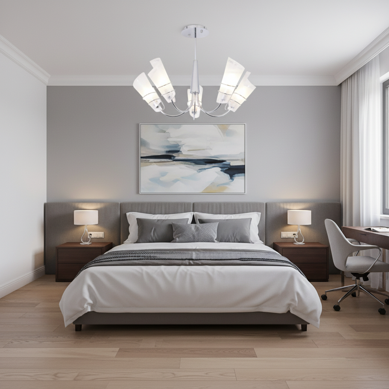 CHANDELIER-CH445/5 CHROME