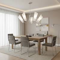CHANDELIER-CH445/5 CHROME