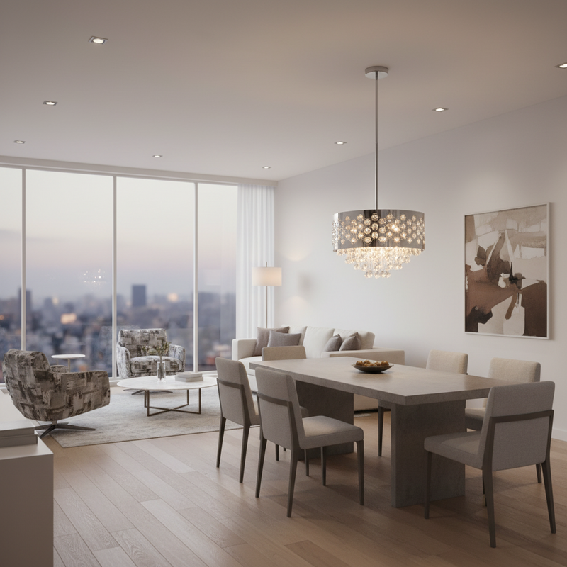 CHANDELIER-CH473/4 CHROME