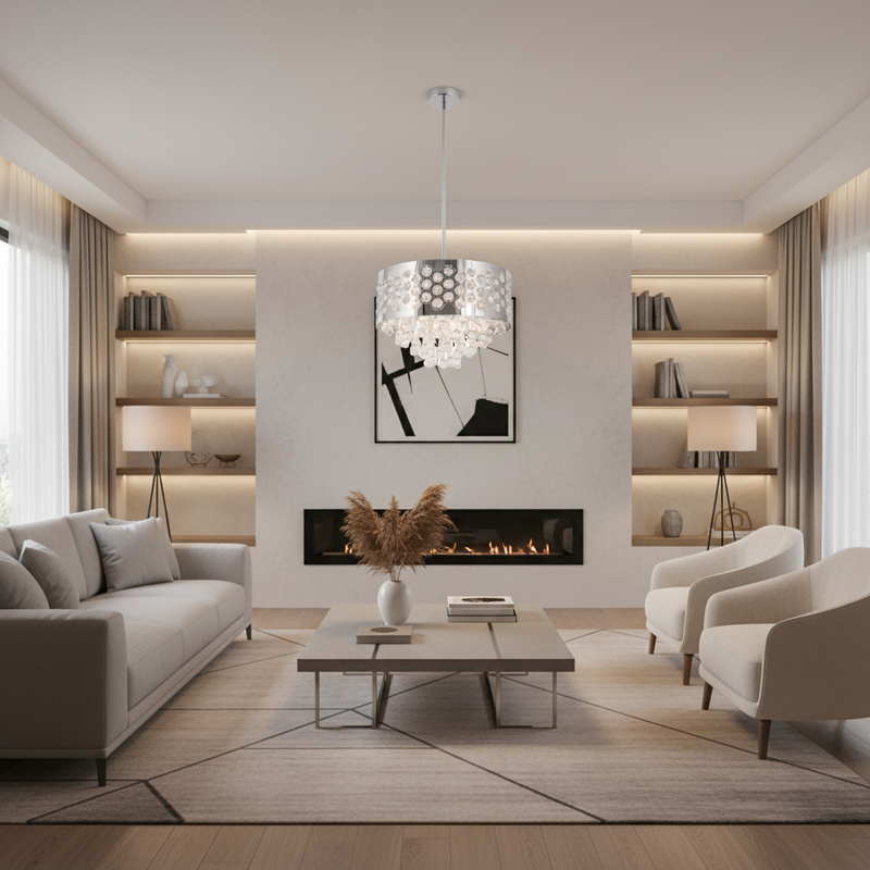 CHANDELIER-CH473/4 CHROME