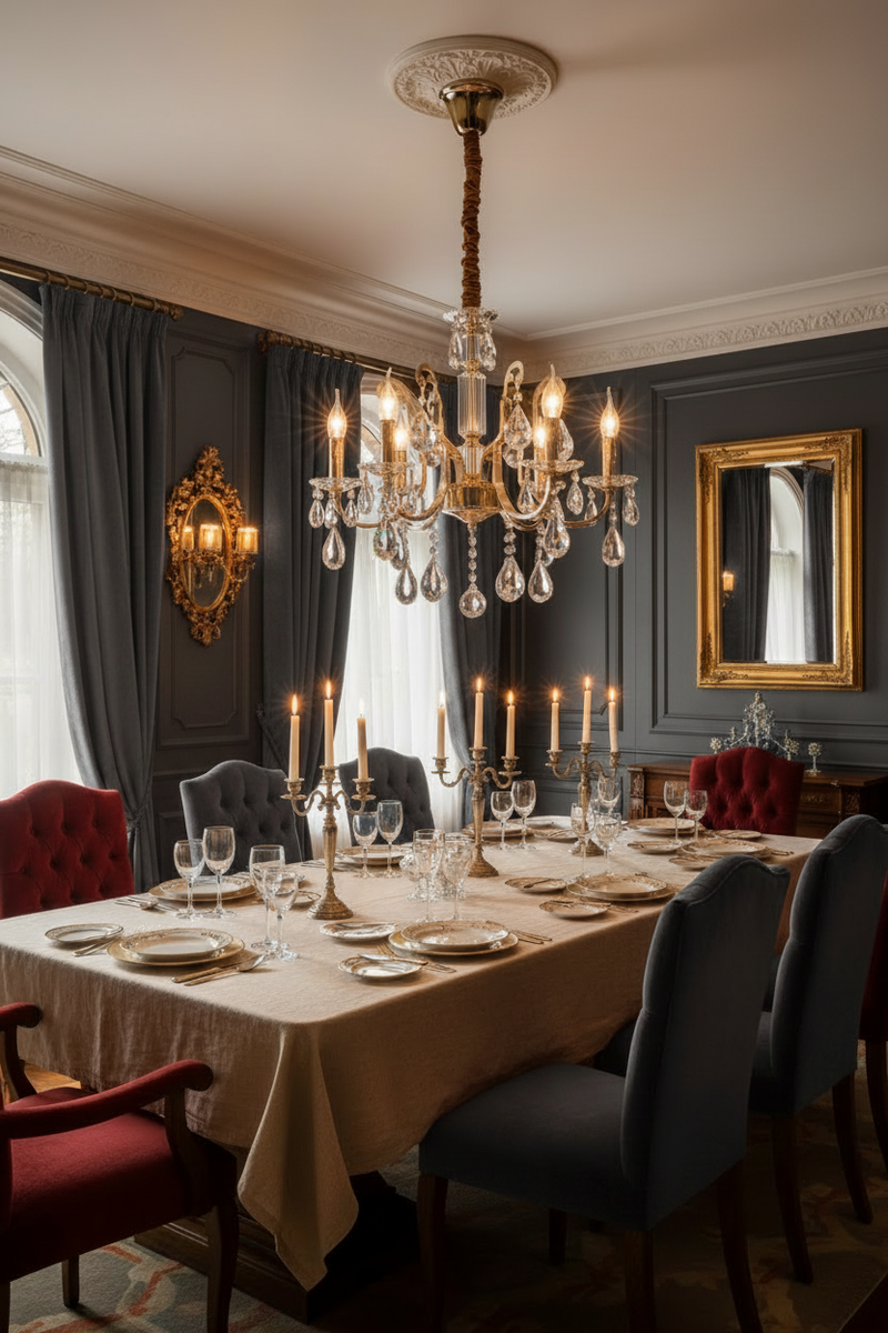 CHANDELIER LIGHT-CH511/6 CRYSTAL