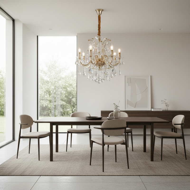 CHANDELIER LIGHT-CH511/6 CRYSTAL