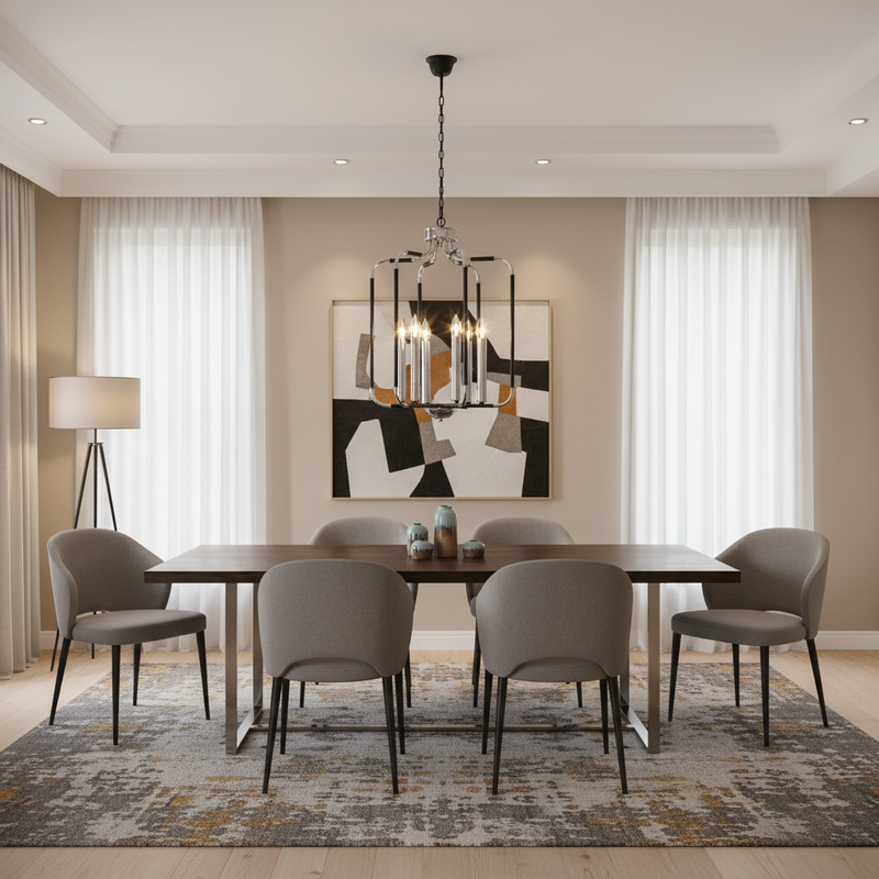 CHANDELIER LIGHT-CH515/6 CHROME