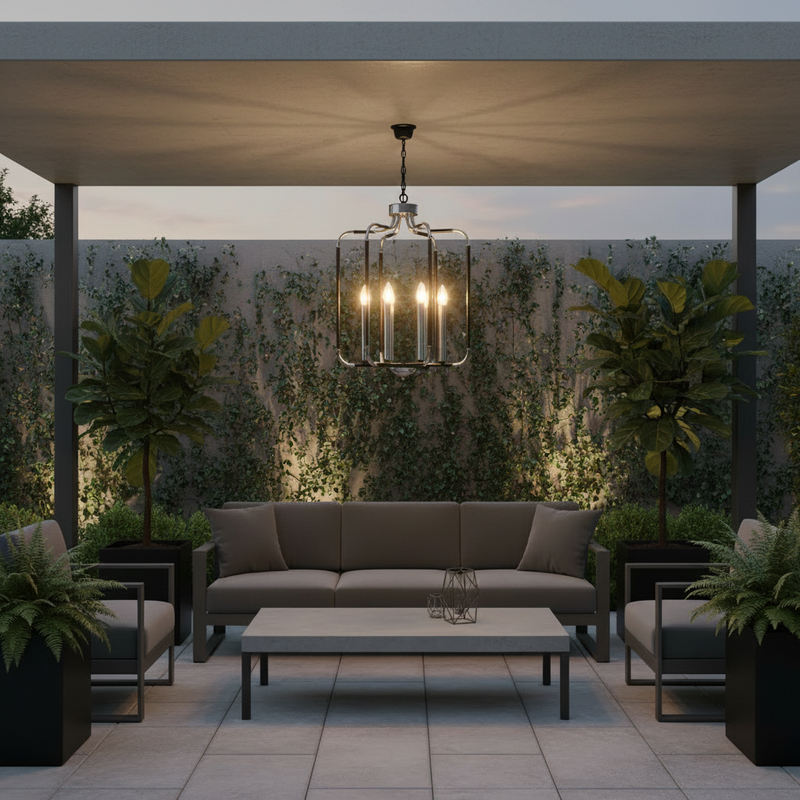CHANDELIER LIGHT-CH515/6 CHROME