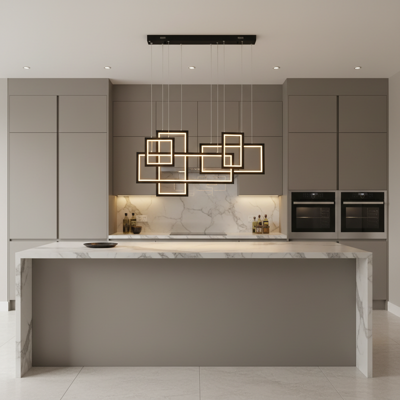 LED Pendent Light-CH517 Black