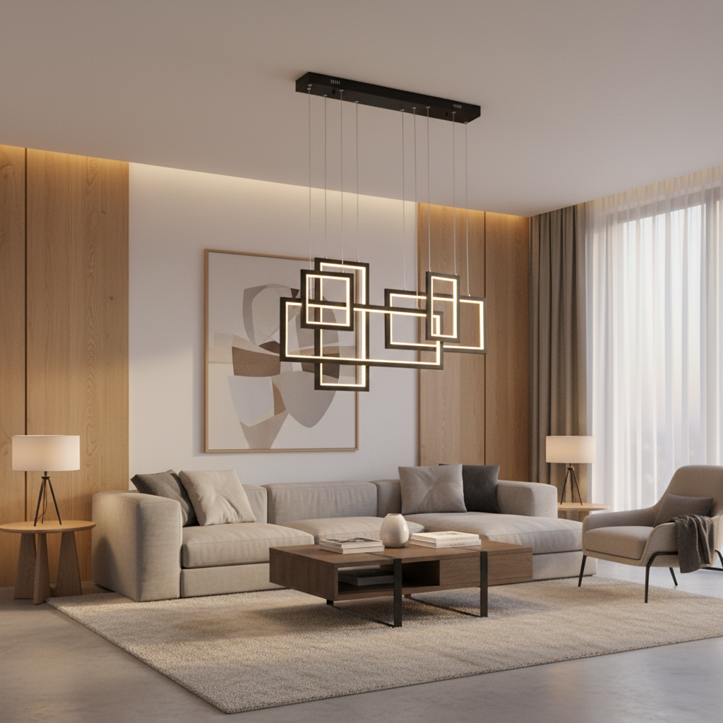 LED Pendent Light-CH517 Black