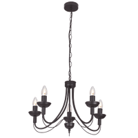 CHANDELIER-CH523/5 BLACK