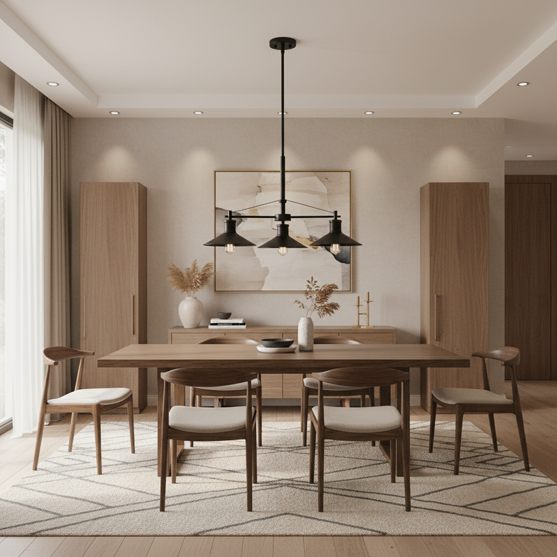 CHANDELIER-CH529/3 BLACK