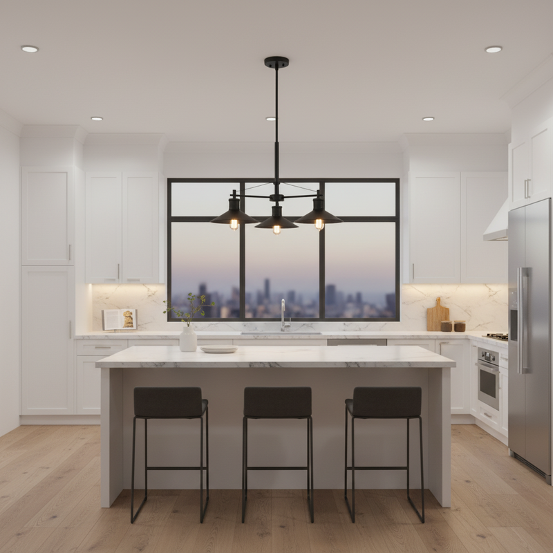 CHANDELIER-CH529/3 BLACK