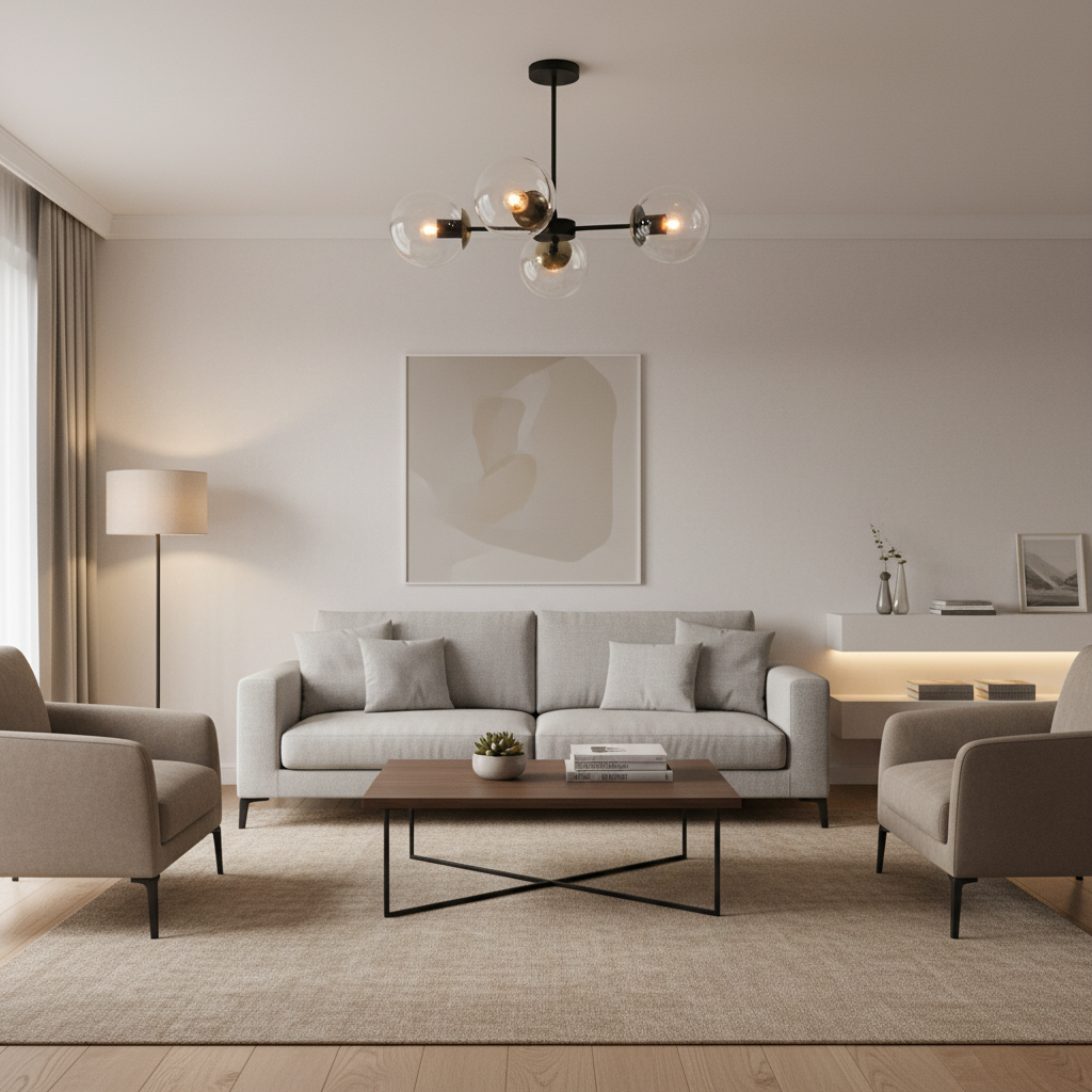 PENDENT LIGHT-CH537/3 BK/AB
