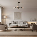 PENDENT LIGHT-CH537/3 BK/AB