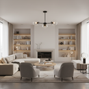 PENDENT LIGHT-CH537/3 BK/AB