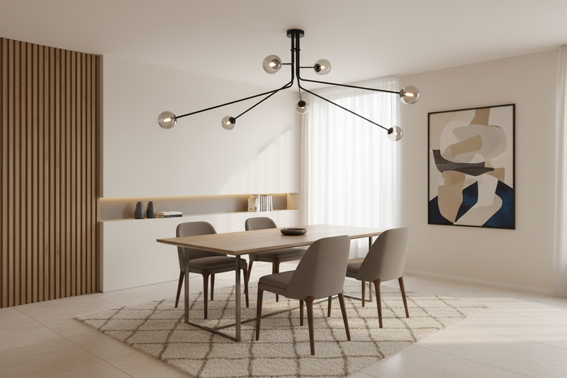 CHANDELIER-CH700/7 BLACK