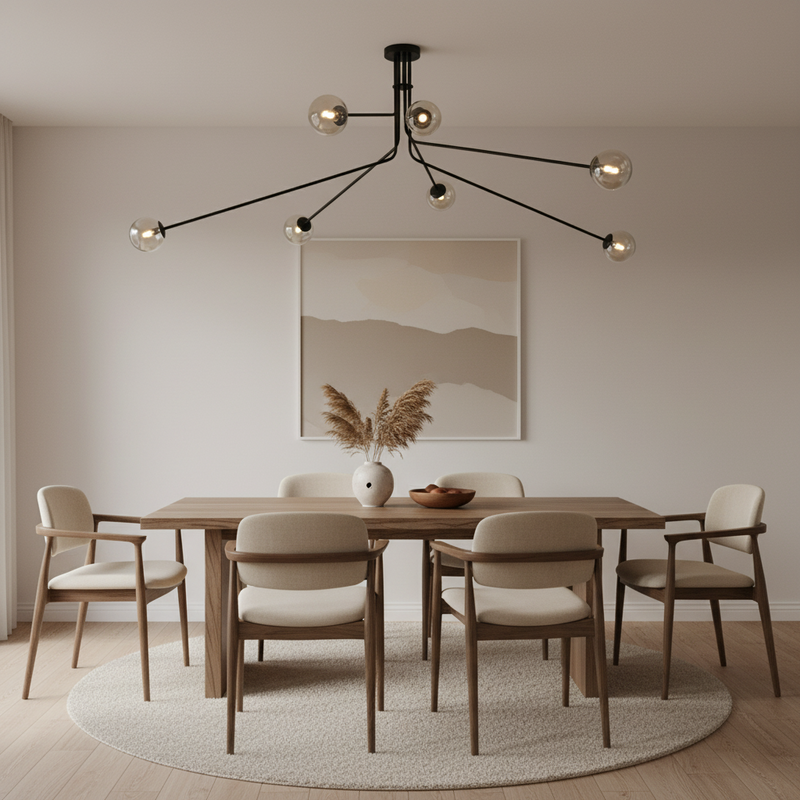 CHANDELIER-CH700/7 BLACK