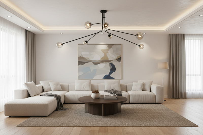 CHANDELIER-CH700/7 BLACK