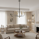CHANDELIER LIGHT-CH714/5 GD/BK