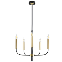 CHANDELIER LIGHT-CH714/5 GD/BK