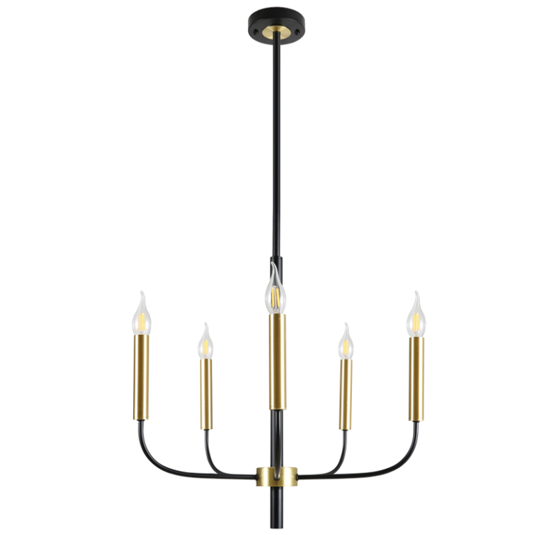 CHANDELIER LIGHT-CH714/5 GD/BK