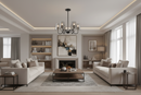 CHANDELIER-CH899/5 MATT BLACK