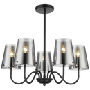 CHANDELIER-CH899/5 MATT BLACK