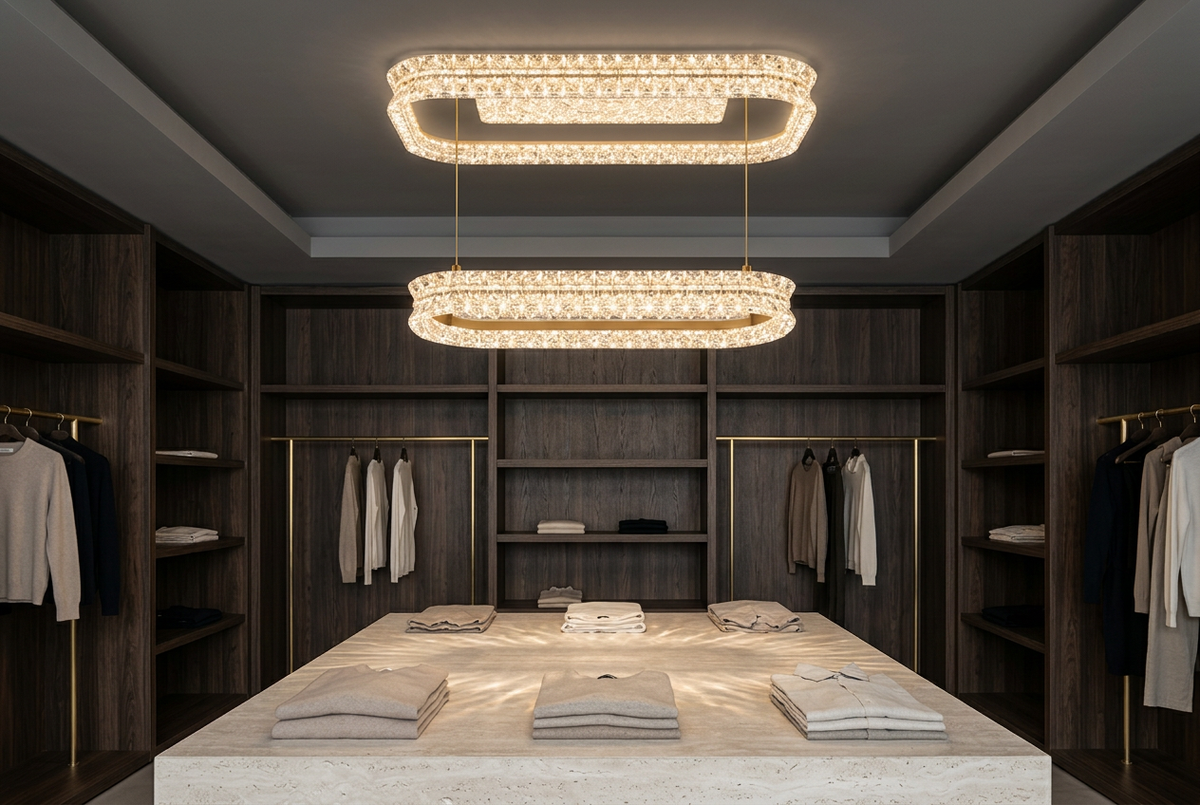 CHANDELIER LED LIGHT-DRSA3004 TRICOLOR-RETRACTABLE LIGHT-Mr Smart Lighting Company-Fashion Boutique